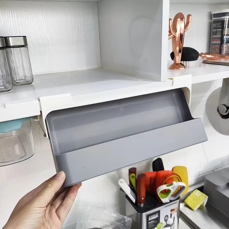 Self-Adhesive Kitchen Spice Rack – Wall-Mounted Storage Organizer for a Clutter-Free Kitchen